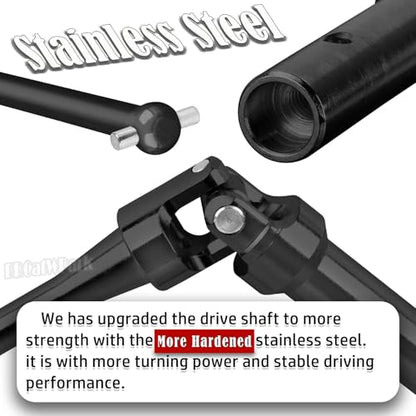 RC Drive Shaft Axles w/Wheel Hex Nuts Upgrades Part for 1/5 KRATON 8S BLX Outcast 8S BLX,Front Rear 2PCS CVD Driveshaft Hop Ups,Black & Titanium