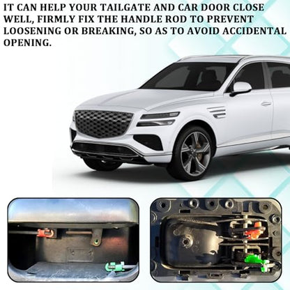 80 PCS Car Door Lock Rod Clips Assortment Kit, Door Handle Lock Rod Hood Latch Locking Push Clip, Left and Right Door Handle Rod End Clip Retainer for GM Chevy GMC Trucks Pickups