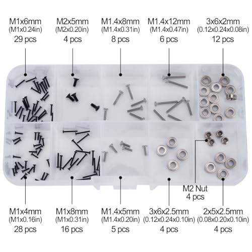 HobbyPark Screw Set for 1/30 Axial SCX30 Crawler 1/32 Redcat Ascent-32 Hardware Screws Kit