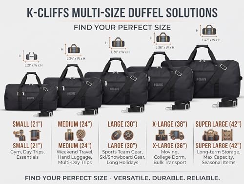 Heavy Duty Cargo Duffel Large Sport Gear Drum Set Equipment Hardware Travel Bag Rooftop Rack Bag - color: Black, size: 42" x 20" x 20"