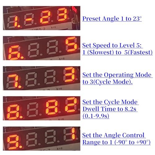 RC Servo Tester 6-Channel Servo Controller Board–PWM Speed/Angle Adjustable, 90/180/270 Degree 3 Modes (Lock/Cycle/Auto-Zero), for RC Models/Robotic Arms/Servo Testing MG995/SG90