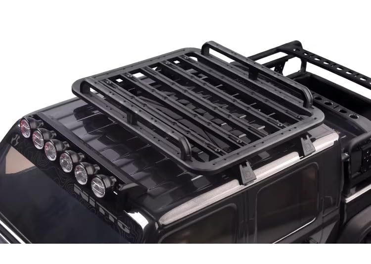 Carbon Hybrid Nylon Plastic Realistic Roof Rack for 1/10 RC Crawler TRX-4 TRX-6 axial scx10 Remanufactured Parts (G172FA(Small)) - color: G172fa (Small)