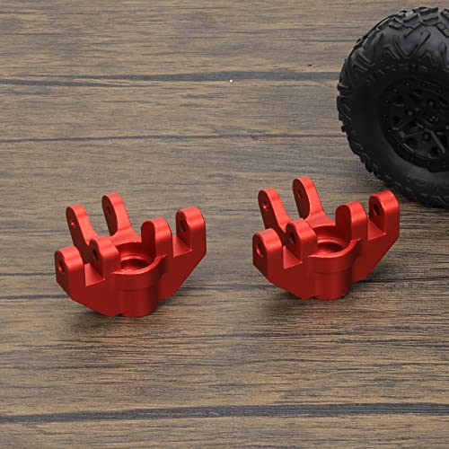 RCAWD Spindle Set Front Steering Blocks LOS244004 for Losi 1/8 LMT Upgrade Parts Red - color: Red