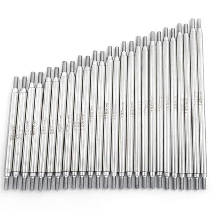 Stainless Steel Steering Links 140mm 1 Pair for SCX10 TRX4 | 1/10 Scale Upgrades RC Crawler Car Accessories - size: 140mm