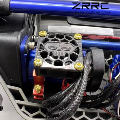 30mm×30mm Carbon Fiber RC Cooling Fan Cover - Universal Brushless Motor/ESC Fan Heatsink Guard Shield Shroud- for RC Cars, Trucks, Drones (Skull Style) - style: 30mm / Skull Style