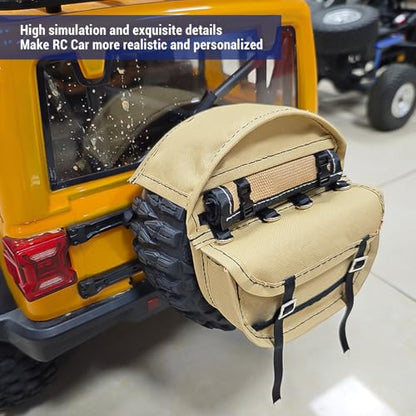 Alomejor Tire Storage Bag, RC Car Tire Cover Bag with DIY AFit for 110 112 RC Car Khaki