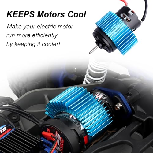 2-Pack HobbyPark Aluminum Electric Motor Heat Sink Cooling Fins for RS540 550 540 3650 Size RC Parts