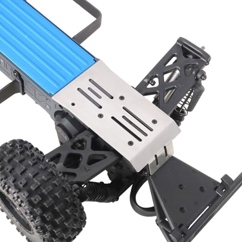 RC Chassis Armor Guard for Arrma Fury Mega 1/10 Stainless Steel Front Rear Chassis Armor Skid Plate Anti-Collision Protection Plate Parts