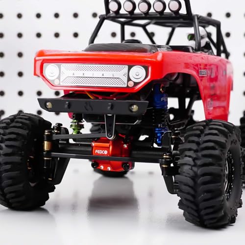 SCX24 Portal Axles Differential +10 MM Extended Axles | High Clearance Axles with Diff Locker for Axial AX24 SCX24 Upgrade Parts 1/24 RC Crawler