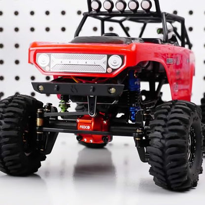 SCX24 Portal Axles Differential +10 MM Extended Axles | High Clearance Axles with Diff Locker for Axial AX24 SCX24 Upgrade Parts 1/24 RC Crawler