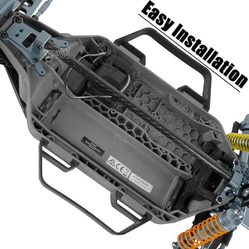 RC Carbon Fibre& Aluminum #6730 Chassis Brace Kit Upgrades Part for 1/10 Slash 4X4 LGG (VXL),Rustler 4WD (VXL) Heavy Duty Chassis Brace Hops Up.Titanium - color: Titanium ( for 1/10)