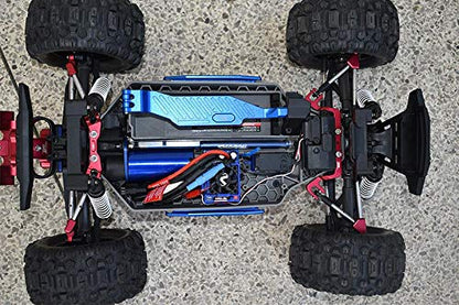 Aluminum Front & Rear Tie Rods With Stabilizer For 1/10 Traxxas HOSS 4X4 VXL 90076-4 - 24Pc Set Red