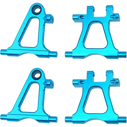 Aluminum Front Lower & Rear Lower Suspension Arms Swing Arm Set Compatible with Tamiya TT02 1/10 RC On Road Touring Car Upgrade Parts