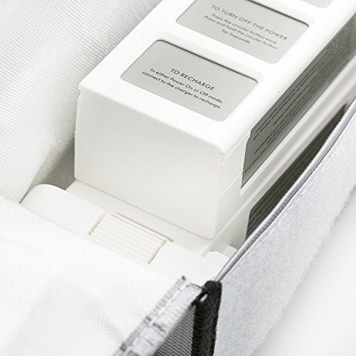 ExpertPower 2 Pack LiPo Fireproof Explosionproof Safety Bag for Lithium Battery & DJI Mavic & DJI Phantom 3 Battery|Guard Charging and Storage Safe Bag (7.3 x 3.0 x 2.5 Inches)