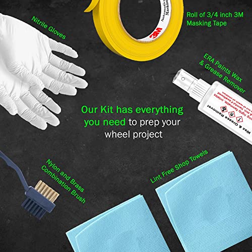 ERA Paints Green Wheel Paint With Omni-Curing Catalyst Technology - 2K Aerosol Glossy Finish With High Temp Resistance And Extreme Durability Against Color Fade And Chemicals Like Brake Fluid - color: Green 2K Spray Paint Only