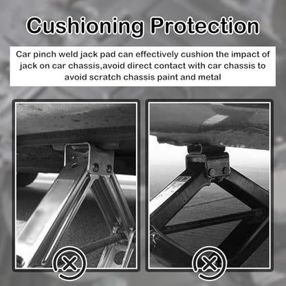 2PCS Rubber Jack Stand Pads for 2-3 Ton,Anti-Slip Heavy Duty Pinch Weld Jack Pad for Providing Cushioning Protection,Professional Pinch Weld Jacks Adapter Car Accessories