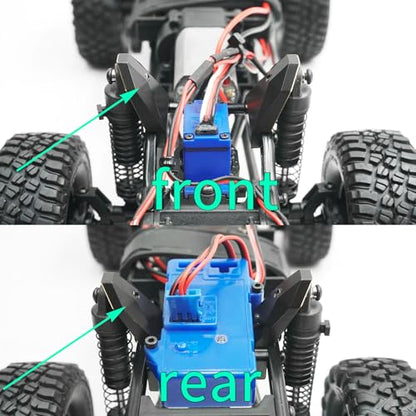 TRX4M Brass Front & Rear Shock Tower Shock Absorbers Mount Bracket | RC Car Shock Towers Mount Compatible with 1/18 TRX4M Defender Bronco RC Crawler Car Upgrades
