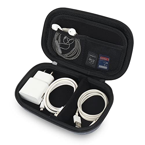 Organiser Portable Pouch For Electronic Accessories Usb Cables, Power Bank, Battery, Hard Drive, Sd Memory Card, Earphones, Travel Gadgets & Organiser Rugged Travel Friendly (Grey) - style: Gb-gryorganizer