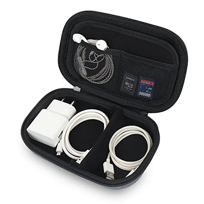 Organiser Portable Pouch For Electronic Accessories Usb Cables, Power Bank, Battery, Hard Drive, Sd Memory Card, Earphones, Travel Gadgets & Organiser Rugged Travel Friendly (Grey) - style: Gb-gryorganizer