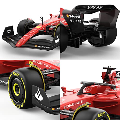 Voltz Toys Authentic Licensed 1:12 Ferrari F1 75 Remote Control Car - F1 Collection RC car Series for Kids and Adults - 2.4GHz RC Car for Gift (1:12 Ferrari F1 75) - color: 1:12 Ferrari F1 75