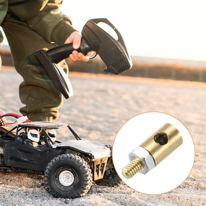 MECCANIXITY Linkage Stoppers Connecting Servo Arm, Push Rod with Nut and Screw for RC Airplane, D4x2.1mm D4x2.5mm 10 Pcs - size: D4x2.1mm; D4x2.5mm
