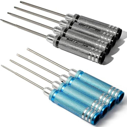 Screwdriver Bits 1.5 2.0 2.5 3.0mm Allen Key Set 4pcs Anti-Stripping Hex Driver Bits with Precision High Hardness Steel for RC Car, Drone, 3C Devices, DIY & Furniture Repair - style: 1.5 2.0 2.5 3.0-4Pcs