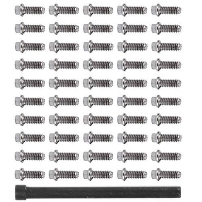 VGEBY RC Car Screw 50Pcs RC Car Wheel Rims Hub Screws Stainless Steel Screws for 1/10 RC Crawler Car - size: M2