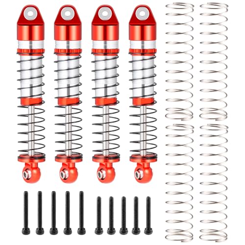 RCLIONS 48mm Big Bore Oil Shock Absorber for AXIAL SCX24 Deadbolt JLU Gladiator 1/24th RC Crawler Car Upgrade Parts - size: 48mm
