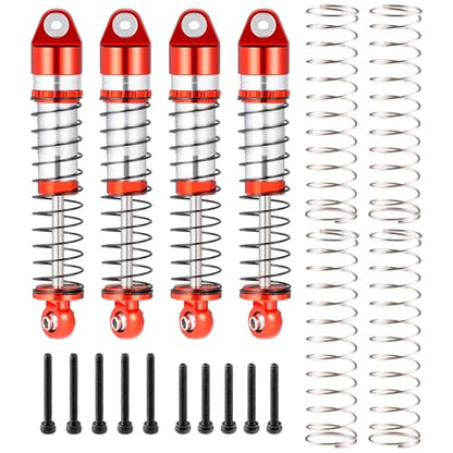 RCLIONS 48mm Big Bore Oil Shock Absorber for AXIAL SCX24 Deadbolt JLU Gladiator 1/24th RC Crawler Car Upgrade Parts - size: 48mm