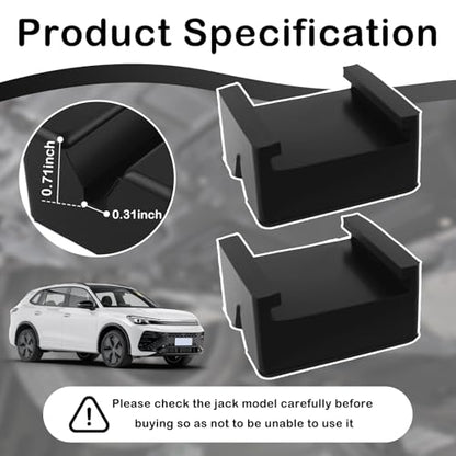 2PCS Rubber Jack Stand Pads for 2-3 Ton,Anti-Slip Heavy Duty Pinch Weld Jack Pad for Providing Cushioning Protection,Professional Pinch Weld Jacks Adapter Car Accessories