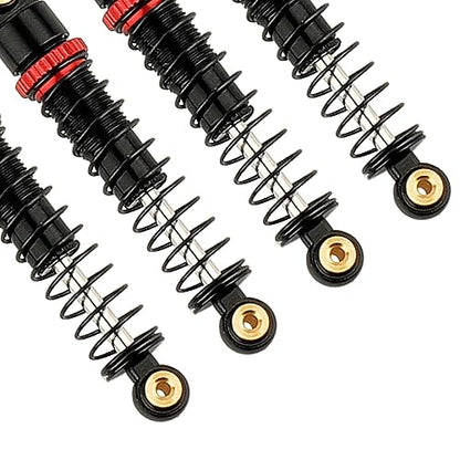 4PCS 40mm shocks Damping Shock Absorber Damper for 1/24 Axial SCX24 AXI90081 RC Crawler Car Upgrade Parts (Black) - color: Black