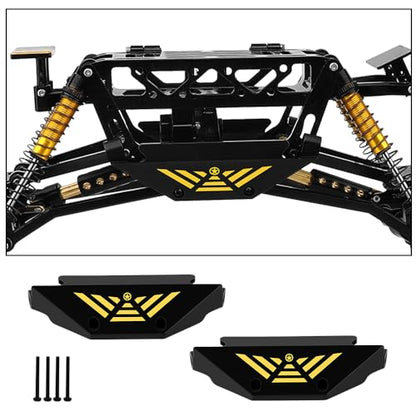 Brass Black Coating Side Plates Pedal Body Bracket for 1/24 RC Crawler Axial AX24 Car DIY Chassis Frame Kit Metal Upgrade Parts
