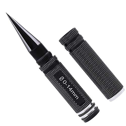 Hole Puncher Black Car Body Shell Hole Opener Expanding Reamer 0-13mm Puncher Drill DIY Tool with Size Indicator for RC Car Ship Aircraft Model