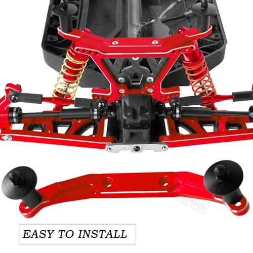 Alloy Body Mount Upgrades Part for 1/10 Slash 4x4/Slash 4x4 VXL,Body Mount Hops Up,Red - color: Red - Upgrades