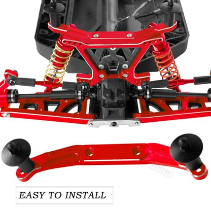 Alloy Body Mount Upgrades Part for 1/10 Slash 4x4/Slash 4x4 VXL,Body Mount Hops Up,Red - color: Red - Upgrades