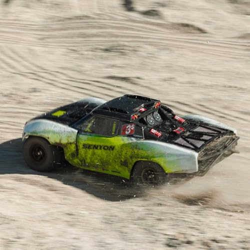 ARRMA RC Truck 1/10 SENTON 4X4 223S BLX BRUSHLESS Short Course Truck RTR (Battery and Charger Not Included) with DSC, Yellow, ARA4303V4T1 - color: Yellow