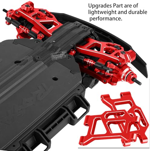 RC Upgrade Parts for Mini Rally VXL Ford RS200/Mini Slash 4X4,(108046-1)(108164-1),Drive Shaft CVD&Suspension Arms&Steering Block&Links&Steering Knuckle Kit&Dirt Resist Guard Cover,Red - color: Red(upgrade Parts)