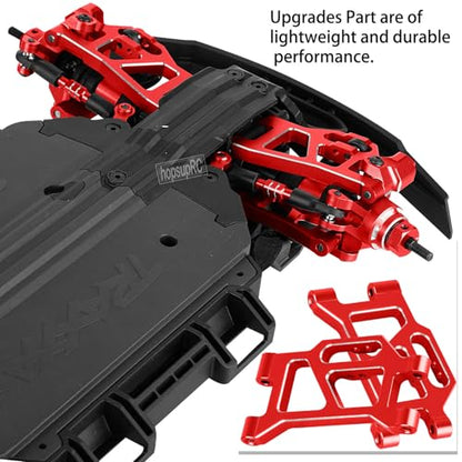 RC Upgrade Parts for Mini Rally VXL Ford RS200/Mini Slash 4X4,(108046-1)(108164-1),Drive Shaft CVD&Suspension Arms&Steering Block&Links&Steering Knuckle Kit&Dirt Resist Guard Cover,Red - color: Red(upgrade Parts)