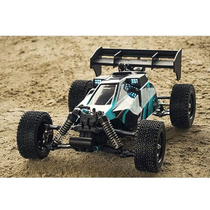 TOUCAN RC HOBBY 16202Pro 1/16 RWD Remote Control Off Road Vehicle 35A ESC Splash Proof 17G Servo Electric Muti-Terrain RC Model Car LED Light for Adult - color: Blue