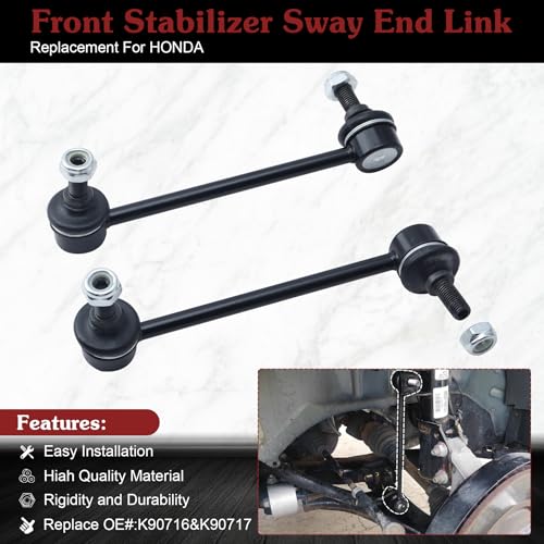 2* K90716 K90717 Rear Sway Bar Link - Restore Rear Stability | Compatible with 2010-2013 Acura ZDX 2003-2008 Honda Pilot - color: 1*K90716 1*K90717, size: Sway Bar Link