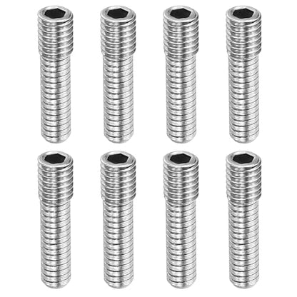 MECCANIXITY 8 Pack Driveshaft Screw Pins, M3x12x4.5mm Universal Stainless Steel Drive Shaft Screw Pins, RC Car Repair Parts for Electric Car/Truck Replacement - size: M3x12x4.5mm