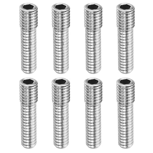 MECCANIXITY 8 Pack Driveshaft Screw Pins, M3x12x4.5mm Universal Stainless Steel Drive Shaft Screw Pins, RC Car Repair Parts for Electric Car/Truck Replacement - size: M3x12x4.5mm