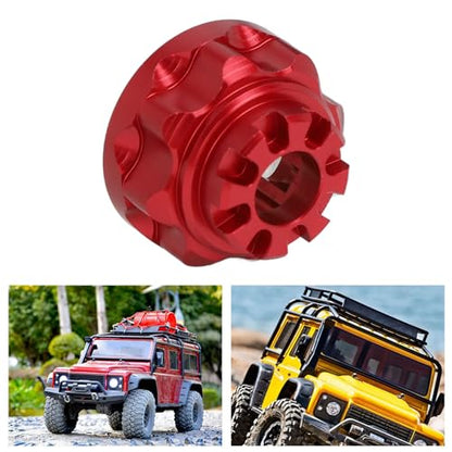 Metal Differential Case, Aluminum Alloy Upgrade Parts Accessories Front Rear Universal Diff Case with 4 Screws for 1/10 RC Car (Red) - color: Red