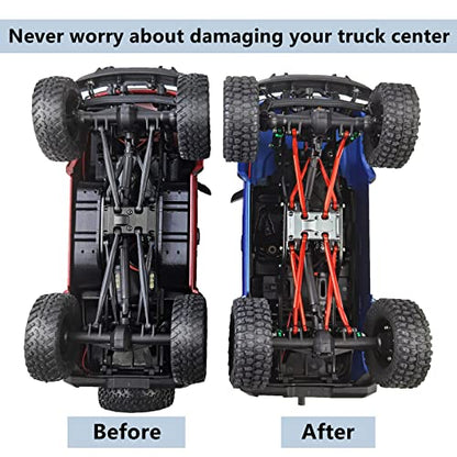 MORLORDY Aluminum RC Skid Plate Chassis Protector for Axial SCX24, Black | 1/24 RC Crawler Car Bronco Gladiator Deadbolt JLU C10 Upgrades Parts