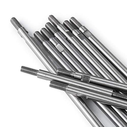 QUE-T 10pcs Stainless Steel Pull Rod Link Linkage for 1/10 RC TRX-4 Crawler Car (313mm Wheelbase) - size: 313mm Wheelbase