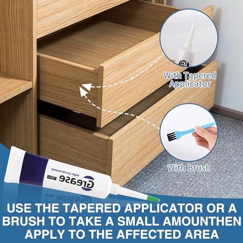 Drawer Slide Grease 3.38oz Multi-Purpose Lubricant | Multi-Purpose Grease for Cabinet Slides, Hinges, Bearings, Gears, Garage Doors & Window Tracks, with Clean Cloth & Applicator