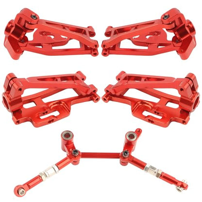 Upgrade Aluminum Suspension Arms & Steering Knuckle Kit & Shock Tower & Steering Linkage Accessory Replacement Spare Parts for H14BM 14210 14209 JC14EP HP141 HP141S 1/14 Scale RC Car Trucks