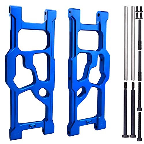 Aluminum Rear Lower Suspension Arms for ARRMA Kraton 8S BLX 1/5 Scale RC Truck (1 Pair), Replaces ARA330590 Upgrades (Blue) - color: Blue