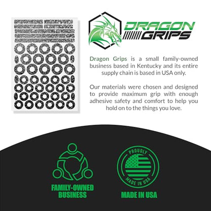 Dragon Grips RC Body Clip Hole Protectors, 49pcs, Black PVC Stickers | For 1/10 RC Crawler Body Shells, Stick-On Accessories, Prevent Clip Hole Damage & Cracking, Protect Custom-Painted Bodies - color: Black/49pc