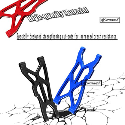 Suspension Arms Upgrades Part for Arrma 1/8 Typhon 3S BLX 4x4, 1/10 Big Rock 3S BLX V3,4-Pack Aluminum Front Rear RC Swings Arms Hop Ups,Replace Part#AR330543 AR330540,Red - color: Red - Front Rear Set